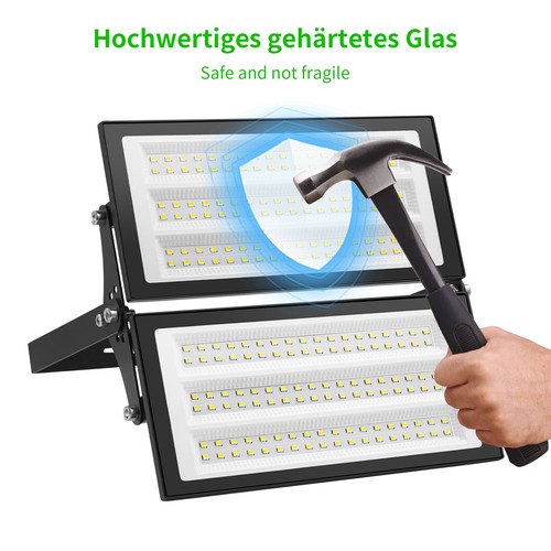 Projecteur LED Fluter Extérieur 10W à 500W - IP65, Aluminium, Choix De Puissance Et Couleur