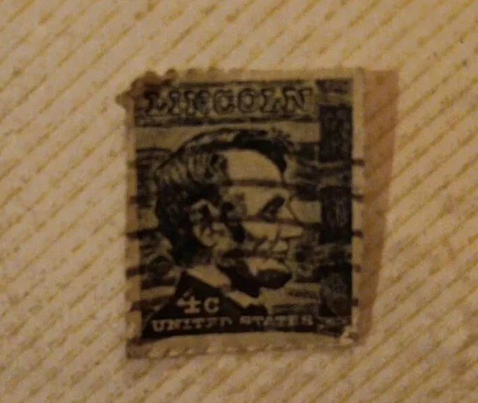 Extremely Rare 4 cent Lincoln Stamp. Very Nice, A Collector's Must.. - Image 4 of 4