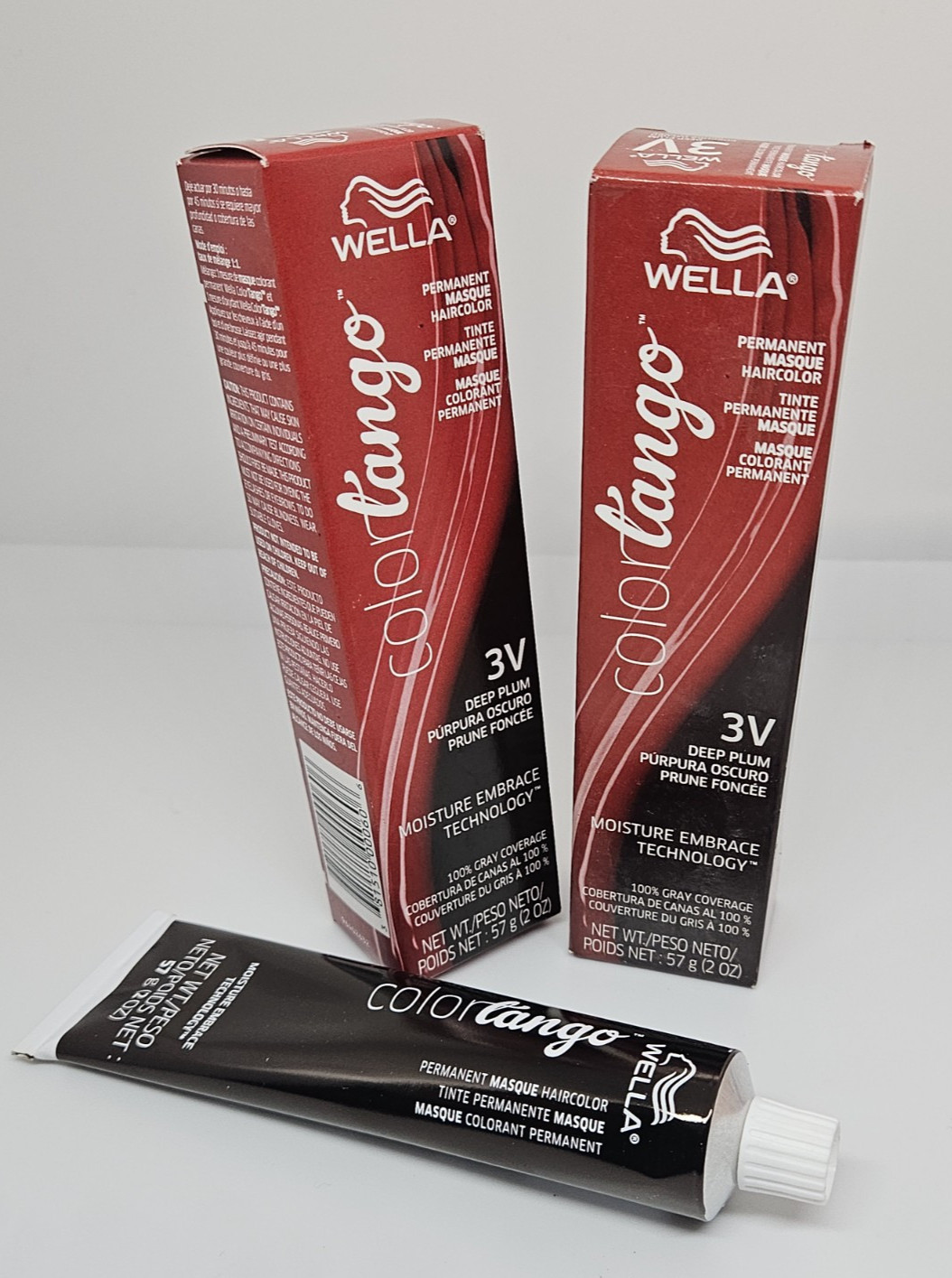 Tango Permanent Masque Hair Color 3v Deep Plum 2oz (lot Of 2
