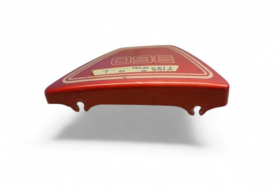 1976 Yamaha XS360 Xs 360 Red LEft side cover panel Y185 *AH33 - Image 4 of 4