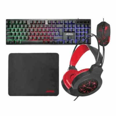 Jedel Cp 01 Guardian 4 In 1 Wired Gaming Kit Backlit Keyboard Mouse Headset Mat Ebay