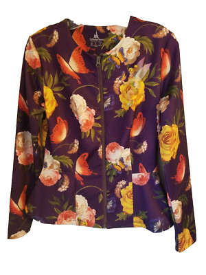 Disney Parks Authentic Tinkerbell Jacket Full Zip Peplum Butterfly Size XS  #14