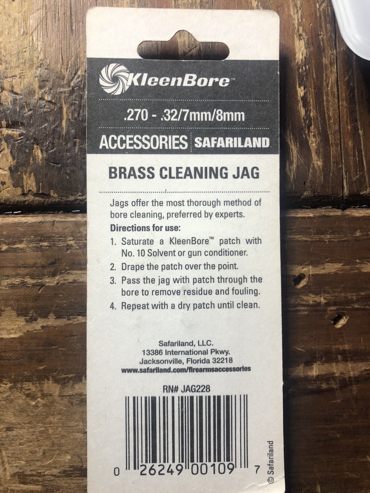 KleenBore Precision Barbed Pointed Jag 270-32 Cal Rifle #8-32 Thread - JAG228