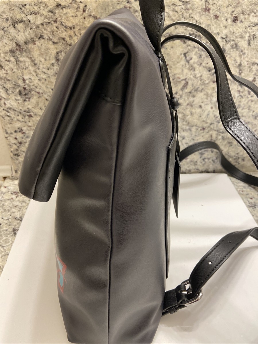 DKNY Tilly Medium Black Backpack Tote Synthetic Leather  display picture 1