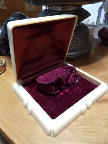 Vintage Semca Bakelit Präsentationsbox mit Gruen Uhr - Bild 7 von 12
