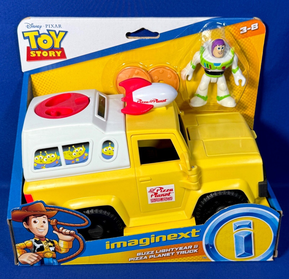 New PIZZA PLANET TRUCK with BUZZ LIGHTYEAR Toy Story IMAGINEXT