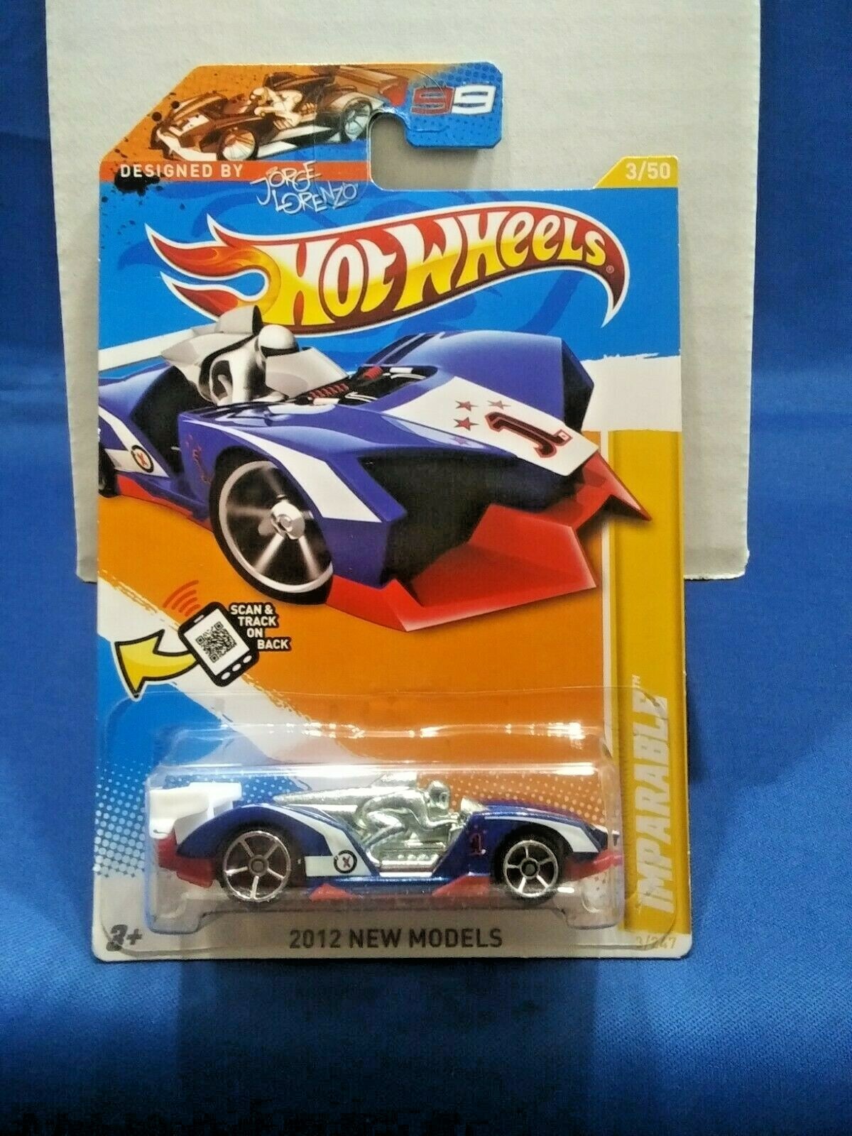 Hot Wheels Imparable 2012 New Models Blue Die-Cast 1:64 Scale Mattel Must See 