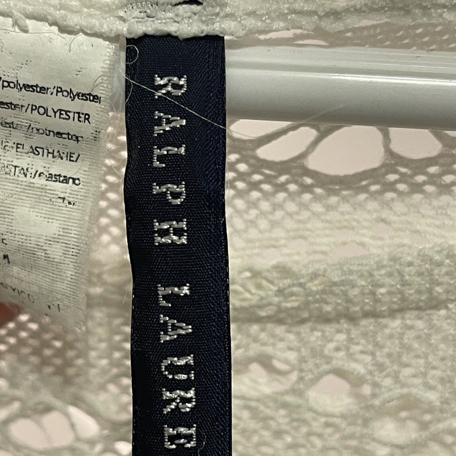 Ralph Lauren BLACK LABEL Finely Crocheted White S… - image 4