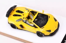 FW 1:64 Yellow Aventador LP700 Convertible LBWK Sport Diecast Resin Car Gift