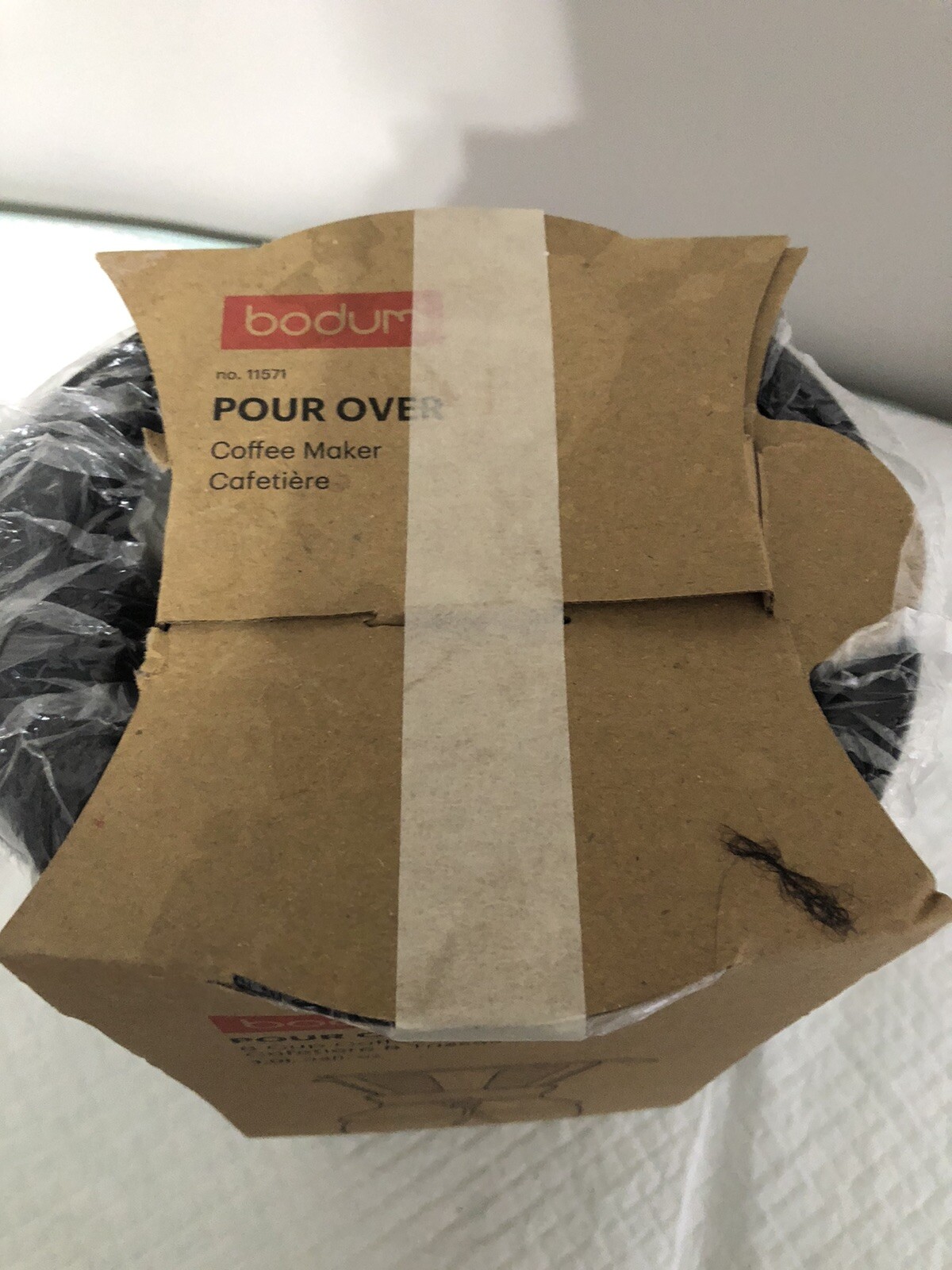 Bodum POUR OVER Coffee Maker with Cork Band, 1 L, 34 oz, 8 Cup Genuine NEW D8