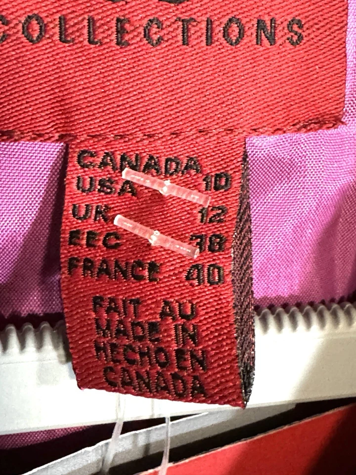 JS Collections Pink Shimmer Jacket Blazer Size 10 Women’s See Defect Hole Button - Image 4 of 4