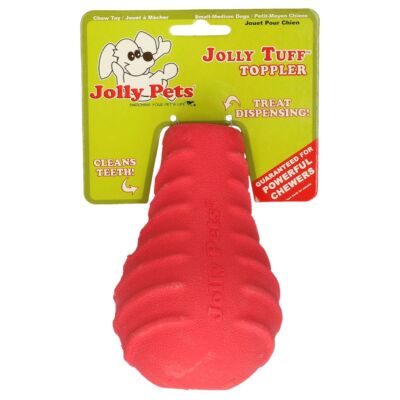 Jolly Tuff Toppler 12,7 cm Rot Kauspielzeug für Hunde Leckerlispender