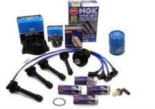 Cap-Rotor-NGK Wires-Spark Plug-Oil-PCV- Tune Up Kit (FOR Acura Integra LS RS GS)