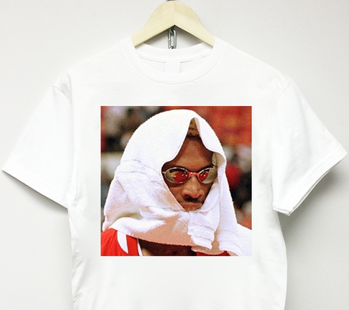 DENNIS RODMAN T-SHIRT vtg rap tee vlone 