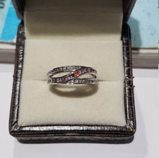 Ring 925 Sterling Silver Natural Gemstone Party Wear Women Ring Silver Band