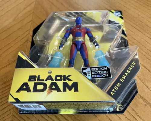 1st Edition *ATOM SMASHER* Black Adam 4" Action Figure DC Christmas F6 - Picture 3 of 3