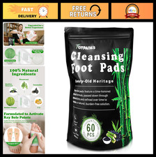 Natural Bamboo Foot Pads for Detox  Relaxation  Premium Cleansing Patches for