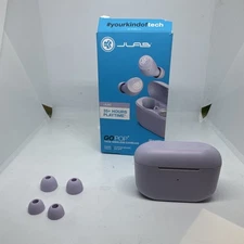 JLab GO Air POP+ Lilac True Wireless In-Ear Headphones new Open Box