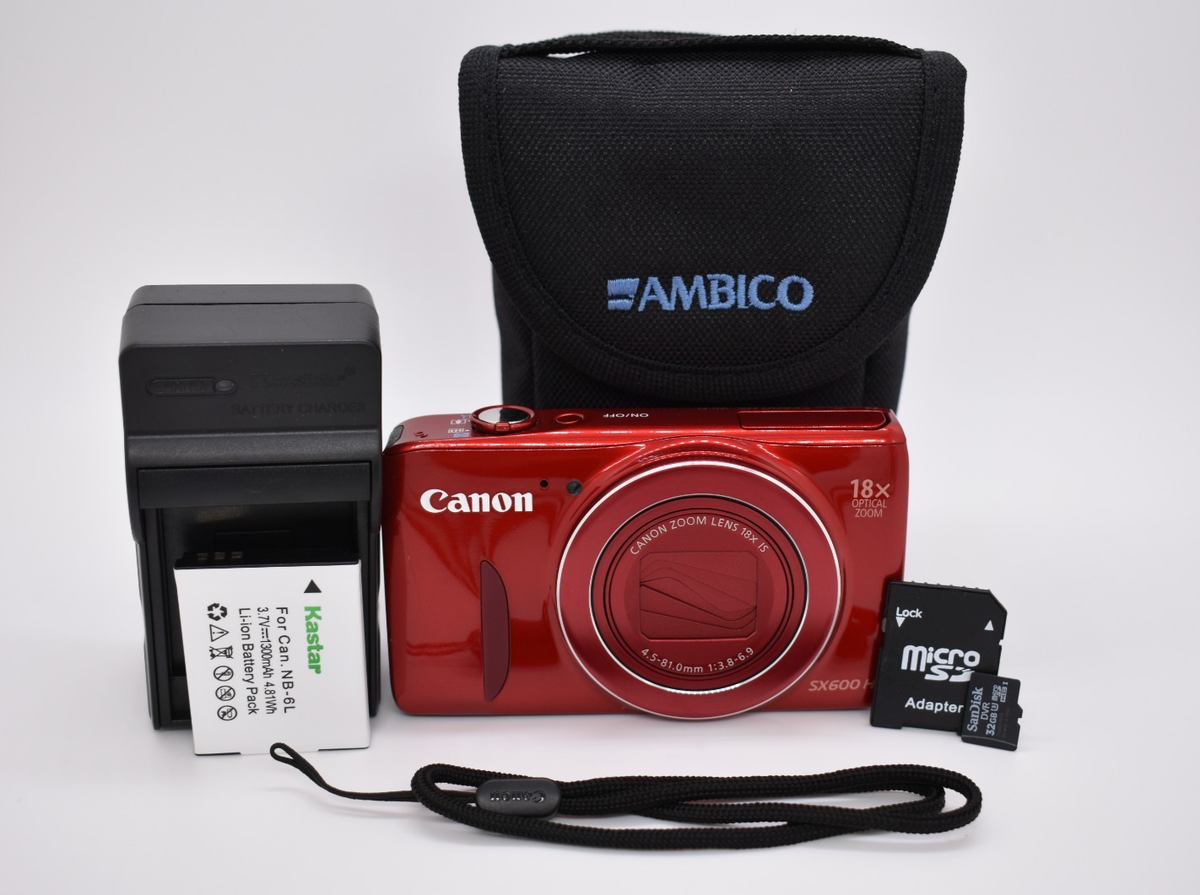 Canon PowerShot SX600 HS レッド キャノン Canon PowerShot SX600 HS Red Digital Compact Camera WiFi 16.0MP