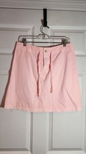 Fresh Produce Light Pink Cotton Snap Closure Skirt S