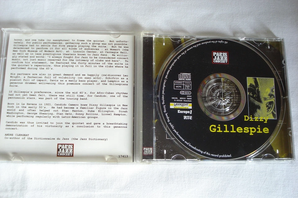 DIZZY GILLESPIE LIVE SALLE PLEYEL 1960 LALO SCHIFRIN RAY CHARLES COUNT BASIE - Bild 4 von 4