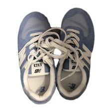 New Balance 574 Unisex 3.5 US Blue and White Sneakers