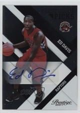 2010 Prestige Prestigious Picks Black Signatures 10/249 Ed Davis #13 Auto 1oa8