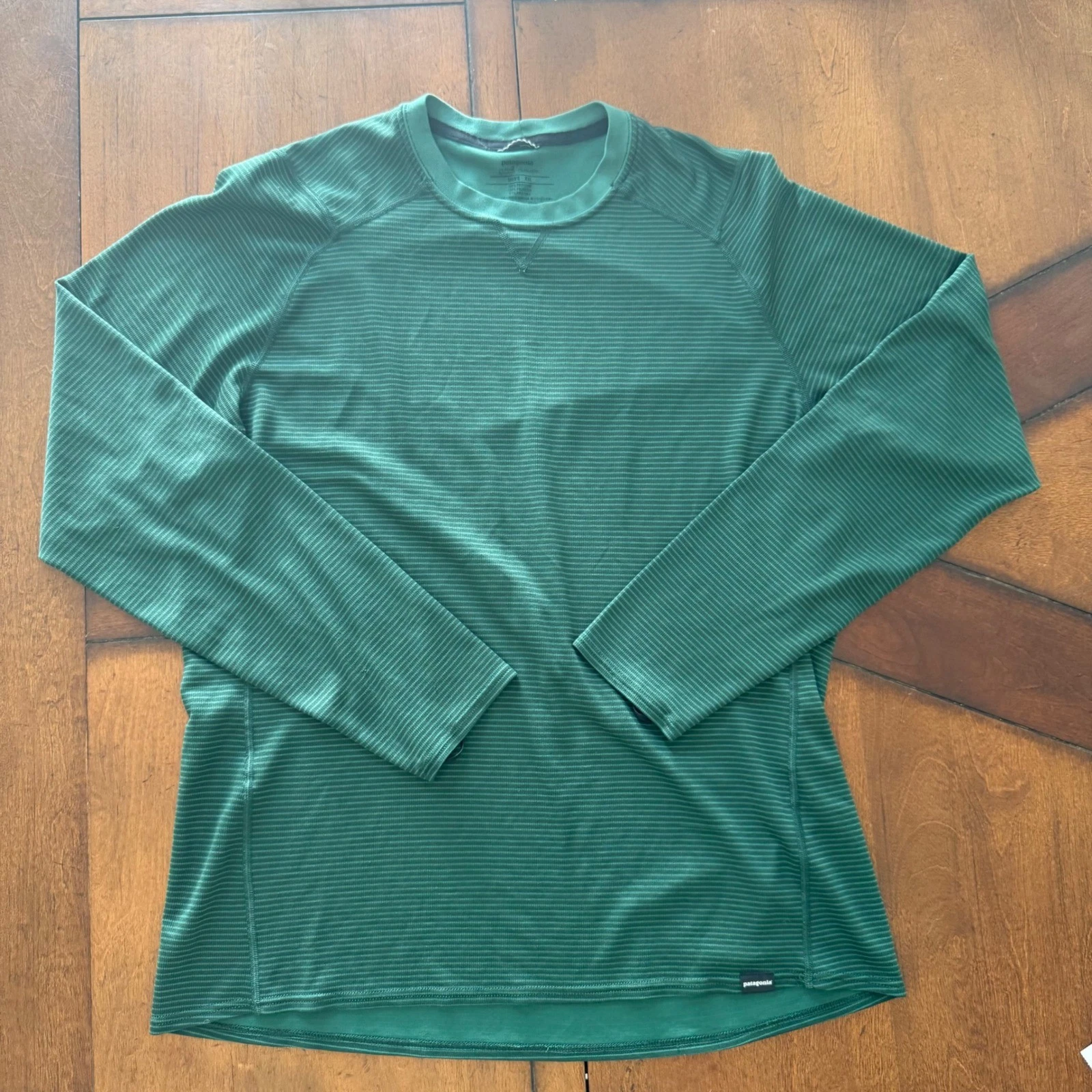 Patagonia Capilene 2 Lightweight Polartec Green Striped Baselayer Mens XXL 44815