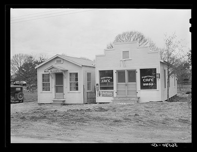 Photo:Forest Hill LA 1940 Portmans Cafe Meat Market Camp Claiborne