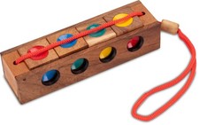 Die Verrückten Vier   Knobelspiel aus Holz |...