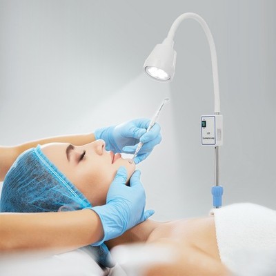 7*3W Adjustable Height LED Examination Light Floor Standing Examination Lamp 360