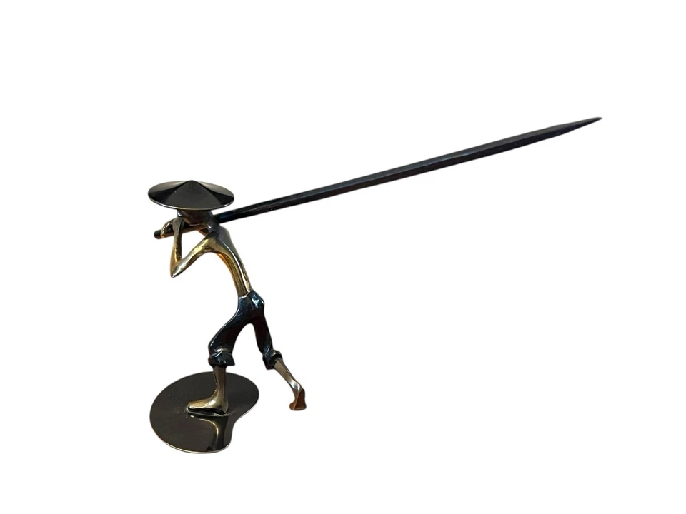 Richard Rohac Ringhalter Figur Bronze Asiate Chinese Hagenauer Stil Wien 55840 - Bild 2 von 4