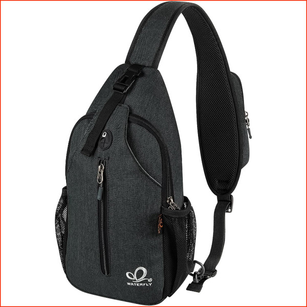Sling Rucksack UmhäNgetasche Verstellbarer Gurt Wandern Brust Rucksack Herren-image