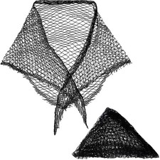 2 Pieces Cotton Triangle Hair Net for Rollers, Women Hair Mesh Net Sleeping Croc