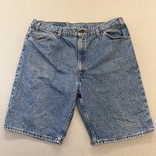 Vtg Levis Shorts Mens Relaxed Fit 42 550 Orange Tab Red Batwing USA 90s Cotton