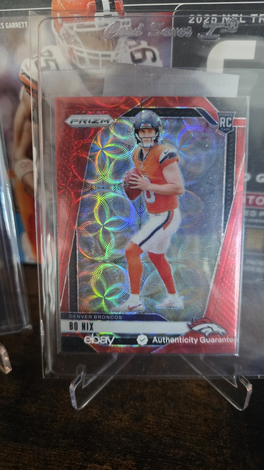 2024 Panini Prizm - Rookie Bo Nix #309 Choice Red Prizm /20 (RC)