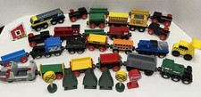 Lot Of 26 Mixed Brands Wooden Trains Accessories