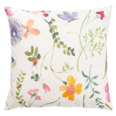SANDER Aria Baumwoll-Kissenhülle Dekokissen Sofakissen Couchkissen Blumen Druck