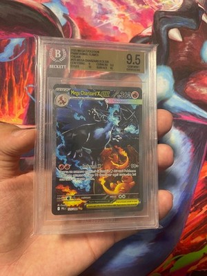 POKEMON KARTE MEGA CHARIZARD X EX 125/094 ITA GEISTERFLAMMEN - BECKETT BGS 9,5
