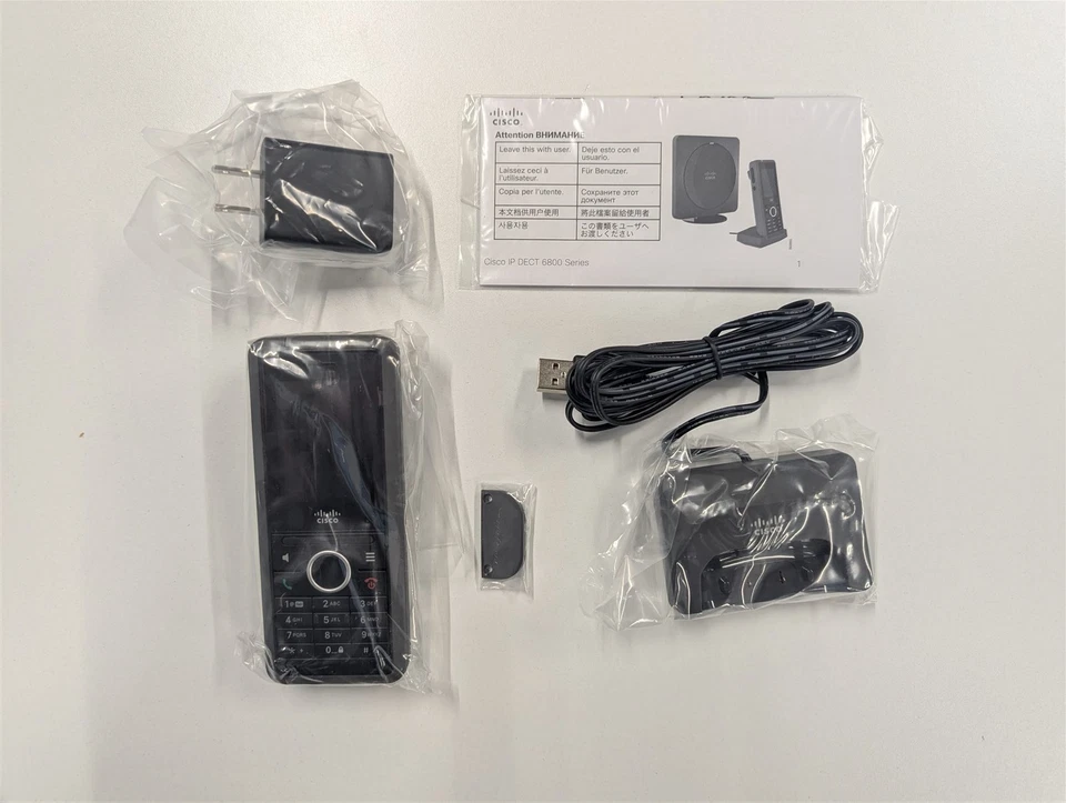 Cisco 6825 IP Cordless Handset Bundle DECT 74-121505 Brand New CP-6825-3PC-K9 V1 - Image 4 of 4
