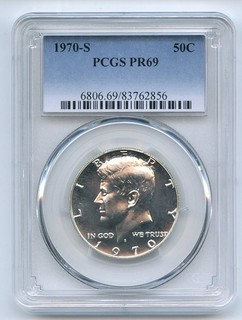 1970 S 50C Kennedy Half Dollar PCGS PR69