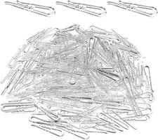 200 Pcs Plastic Alligator Clips, Clear U Shape Fabric Clips with Teeth Transp...