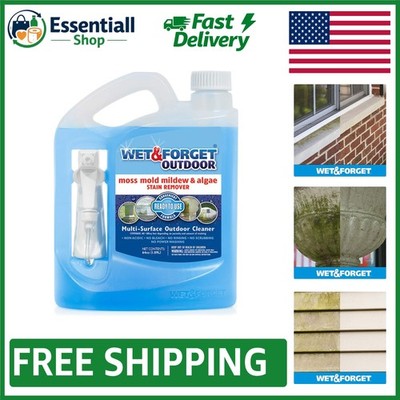 64oz Multi-Surface Cleaner - Effortless Moss & Algae Stain Remover for Outdoors