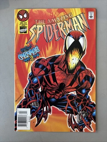 Marvel Comics Amazing Spiderman #410 (Apr 1996) - 1st App of Spider-Carnage