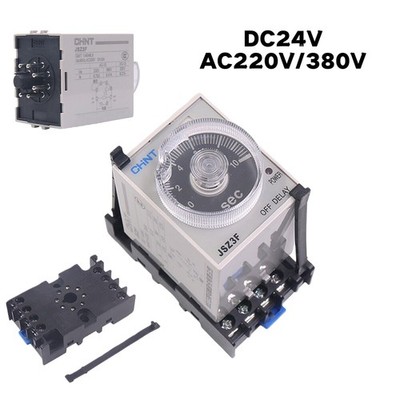 DC 24V AC 220V 380V Zeitrelais 0-12 Minuten Off-delay Mehrbereich JSZ3F Relais