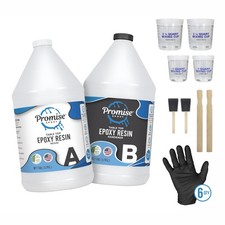 Table Top Epoxy Resin Kit 2 Gallon 1 Gal Resin  1 Gal Hardener Set  Clear C...