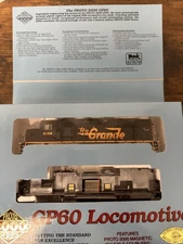 Proto 2000 HO Scale Kit #30543 GP60 Diesel Locomotive D&RGW #3156 Rio Grande NIB