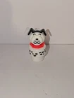 Vintage Fisher Price Little People 928 Fire Station DALMATIAN DOG Red Collar EUC