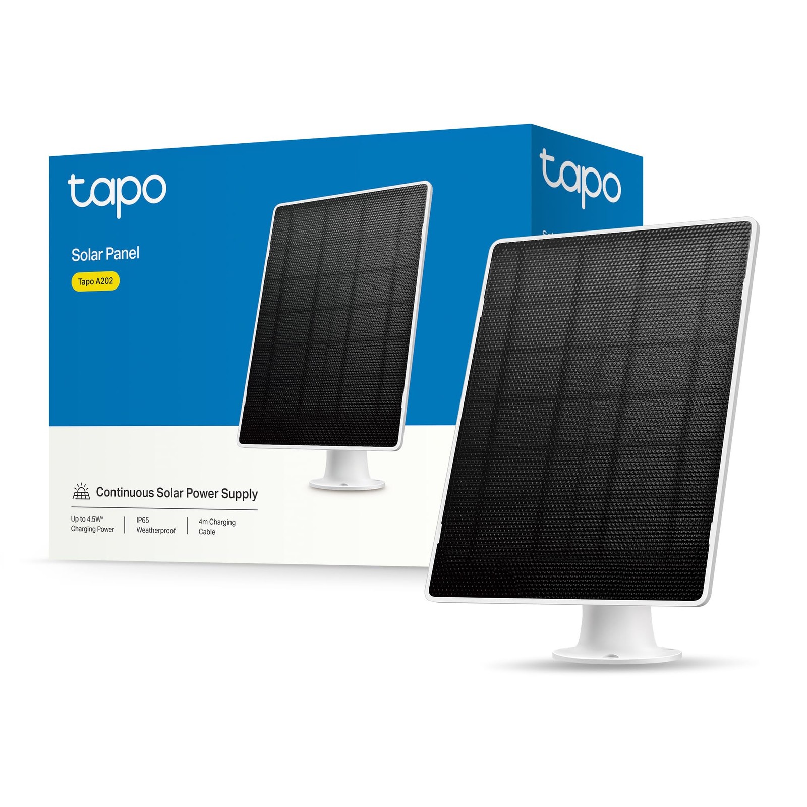 Tapo A202 Pannello Solare 4.5W 5.2V Adatto a Telecamera Tapo a Batteria
