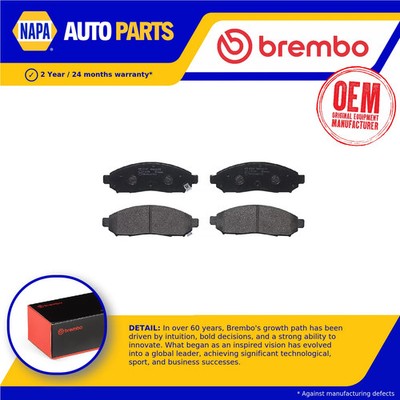 Brake Pads Set fits NISSAN NAVARA D40 2.5D Front 2005 on YD25DDTi Brembo Quality